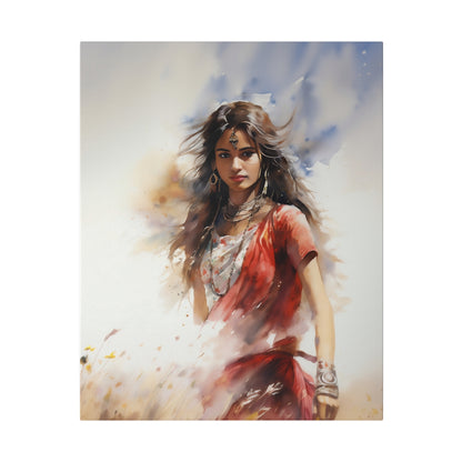 Unyielding Spirit: The Portrait of an Indian Village Girl