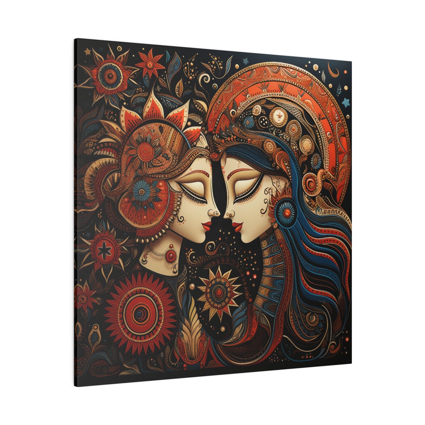 Gemini | Twins | Soul Sisters | Indian Art | Madhubani